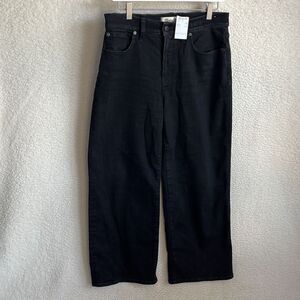 COPY - *NOT NWT* Madewell Perfect Vintage Wide Leg Womens Size 29 Petite Black …
